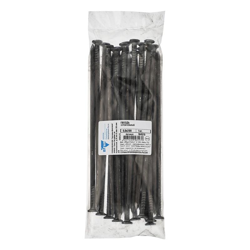 Гвоздь строительный 6х200 (уп.1кг) Tech-Krep/Zitar 104570