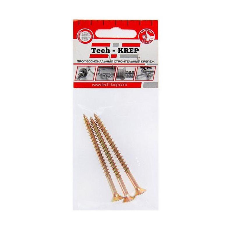 Саморез ШУж с потайн. головкой 6.0х80 (уп.3шт) Zitar 102521