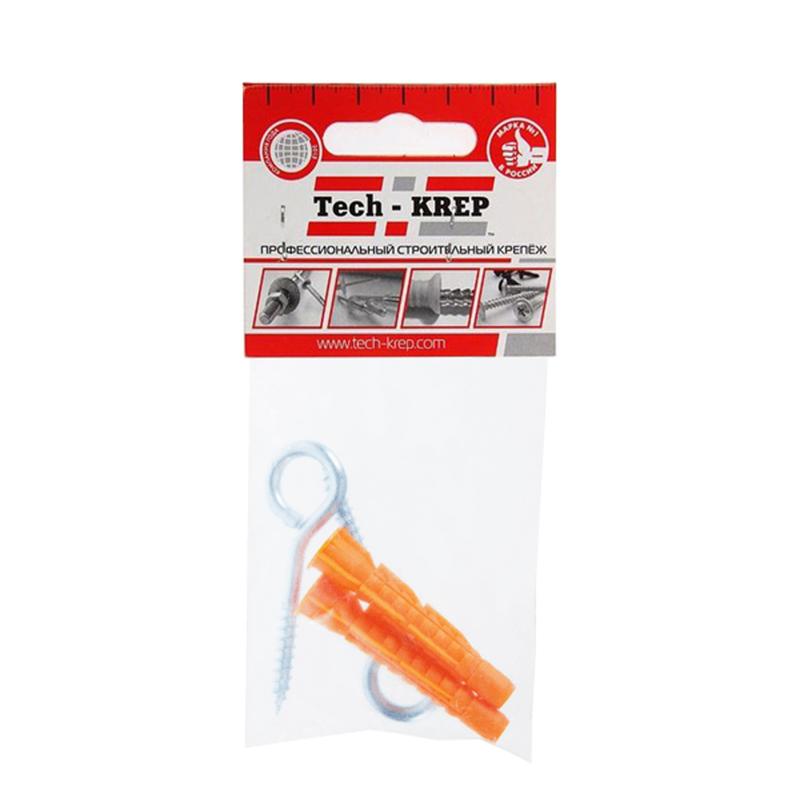 Шуруп-кольцо 5х40 с универс. дюбелем 8.0х51 (уп.2шт) Tech-Krep/Zitar 109500