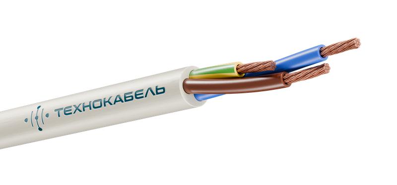 Провод ПВС 3х2.5 (2х2.5+1х2.5) 380В Б (бухта) (м) Технокабель 00-00148772