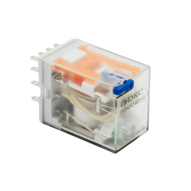 Реле одиночное 24В DC до 6А 4 прекидн. контакта DKC IR-24DC-4CO-D