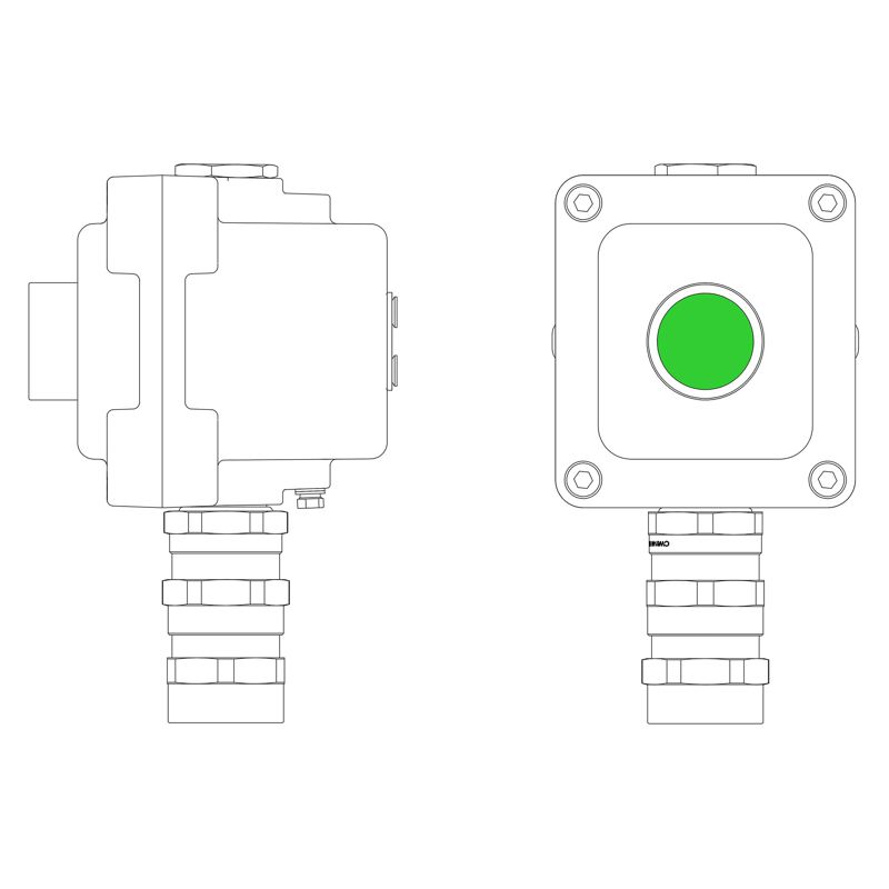 Пост управления взрывонепроницаемый из алюм. LCSD-01-B-MB-P1G(11)x1-PBMB-KA2MHK DKC LCSD21000009