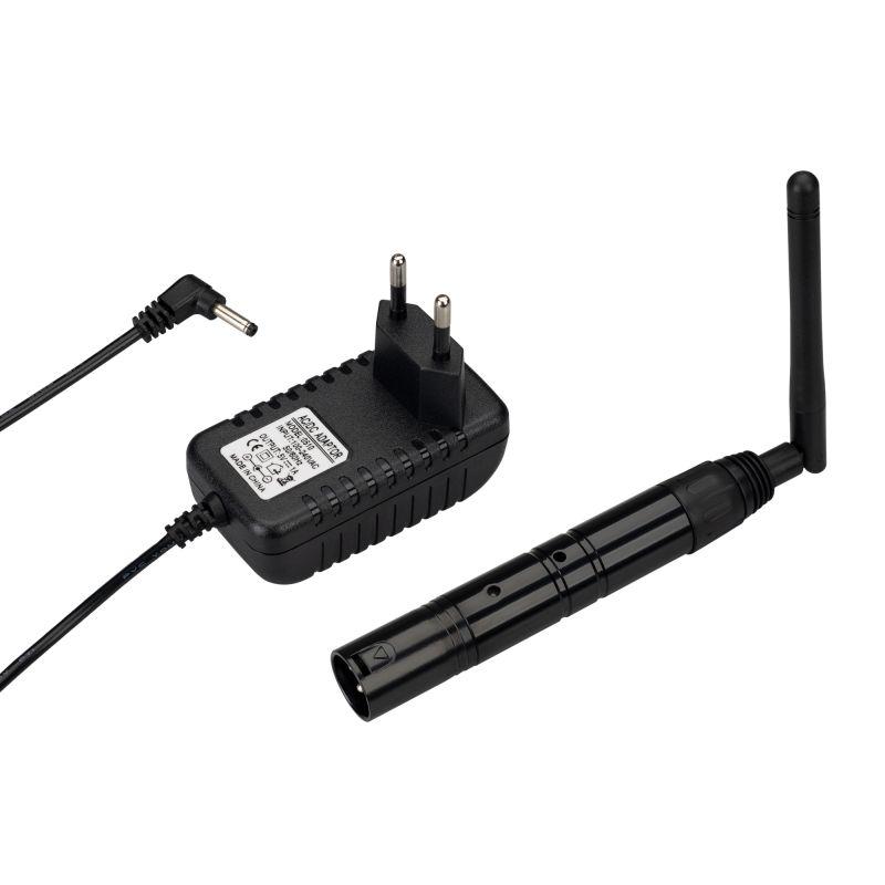 Усилитель SMART-DMX-Transmitter Black (5В XLR3 Female 2.4G) (IP20 металл) Arlight 028416