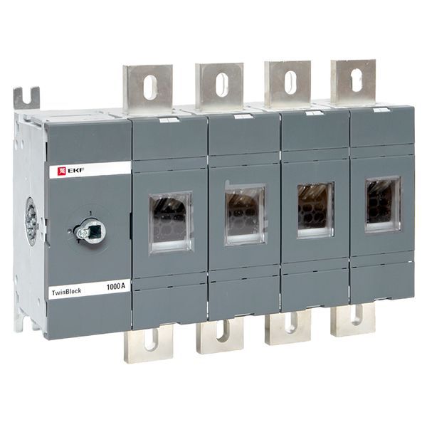 Рубильник 4п 1000А без рукоятки управления TwinBlock EKF tb-s-1000-4p