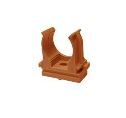 Держатель для труб (клипса) d16мм для монтажн. пистолета оранж. (уп.100шт) Plast EKF derjp-z-16o