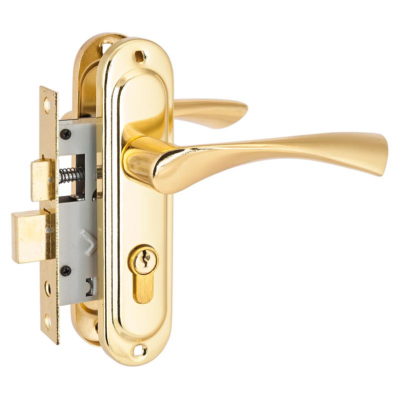 Замок врезной с ручкой 103/50 GP латунь Стандарт 4 846