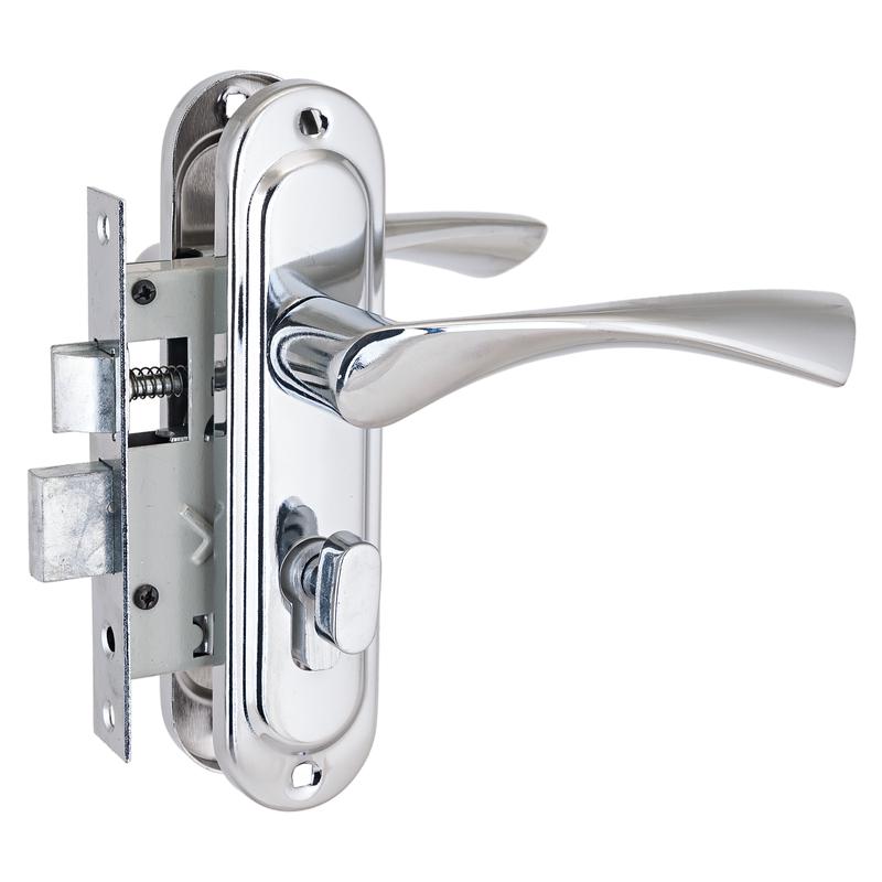 Замок врезной с ручкой 103/50B вертушка CP хром Стандарт 4 849