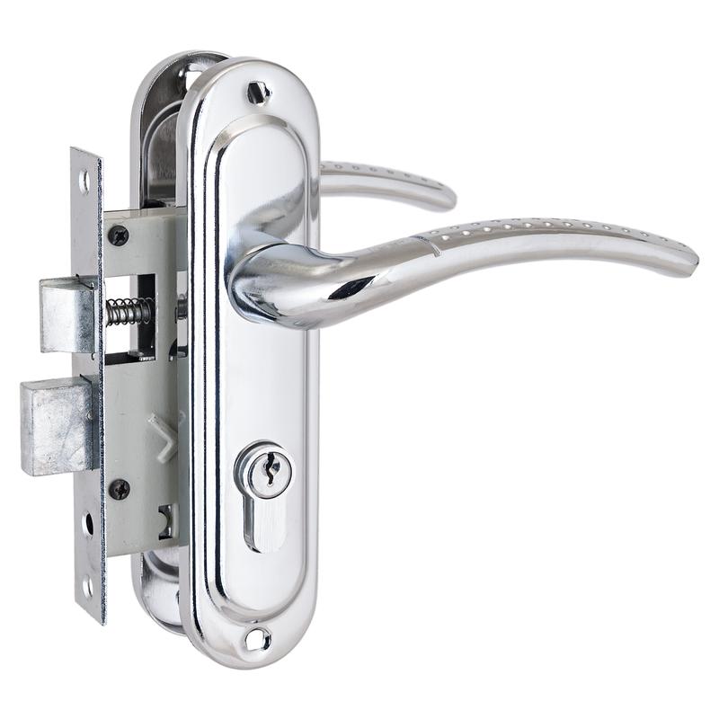 Замок врезной с ручкой 132/50 CP хром Стандарт 4 853