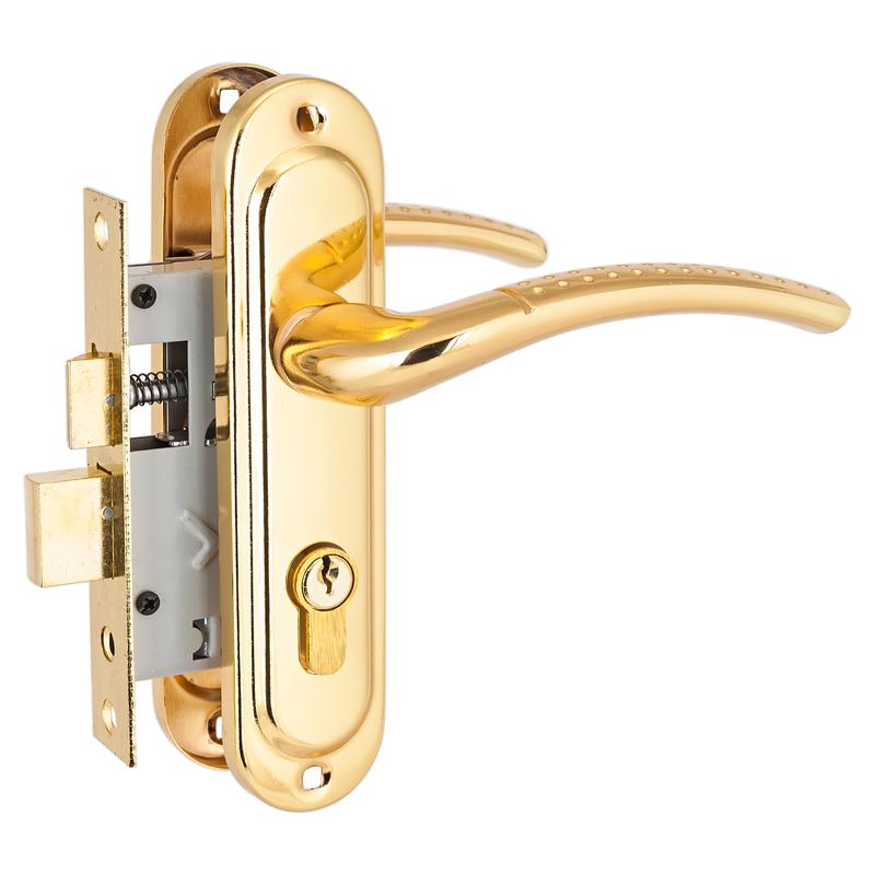 Замок врезной с ручкой 132/50 GP латунь Стандарт 4 854