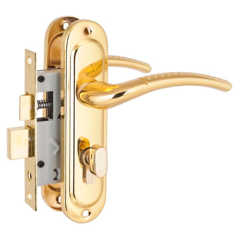 Замок врезной с ручкой 132/50B вертушка GP латунь Стандарт 4 858