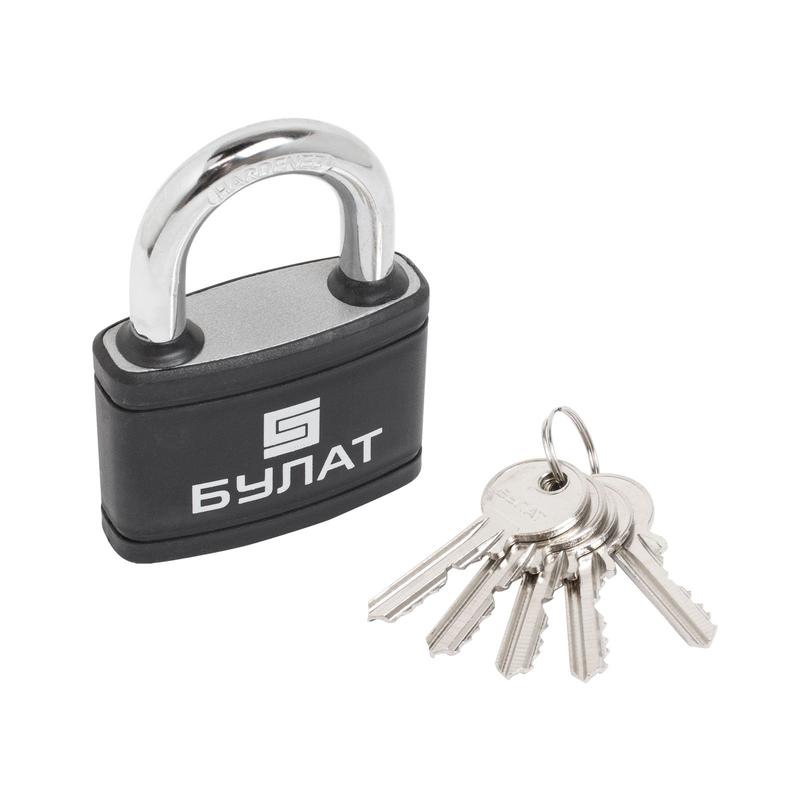 Замок навесной ВС 366 ПЛ чугунный в пластике 5кл. d10.5мм Булат 14 512