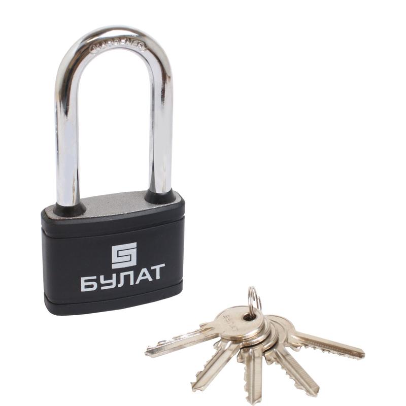 Замок навесной ВС 366-01 ПЛ чугунный в пластике 5кл. d10.5мм Булат 14 516