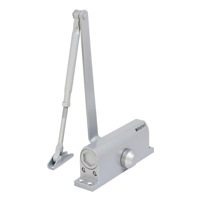 Доводчик дверной ULTIMATE ДД-120 A-S (60-140кг) морозостойкий сереб. Булат 14 924