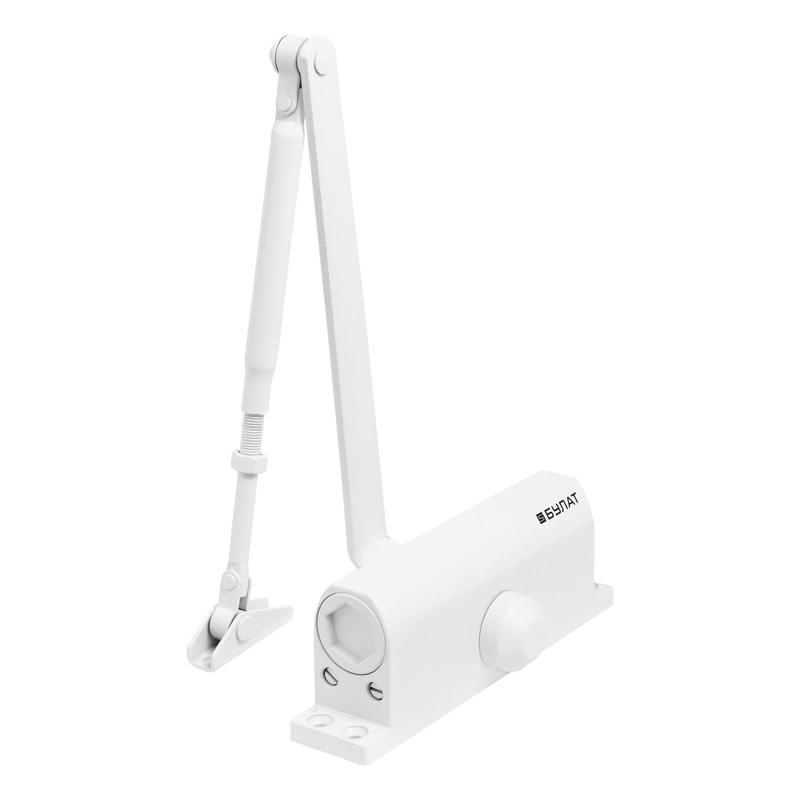 Доводчик дверной ULTIMATE ДД-120 A-W (60-140кг) морозостойкий бел. Булат 14 926