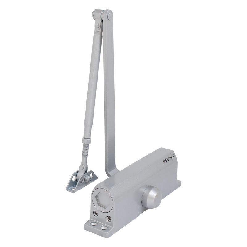 Доводчик дверной ULTIMATE ДД-150 A-S (80-160кг) морозостойкий сереб. Булат 14 927