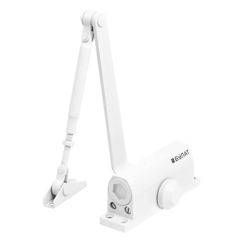 Доводчик дверной ULTIMATE ДД-60 A-W (25-80кг) морозостойкий бел. Булат 14 920