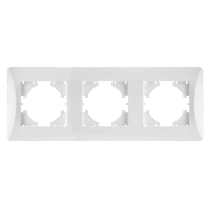 Рамка 3-м Ugra бел. матов. GUSI С1130-041