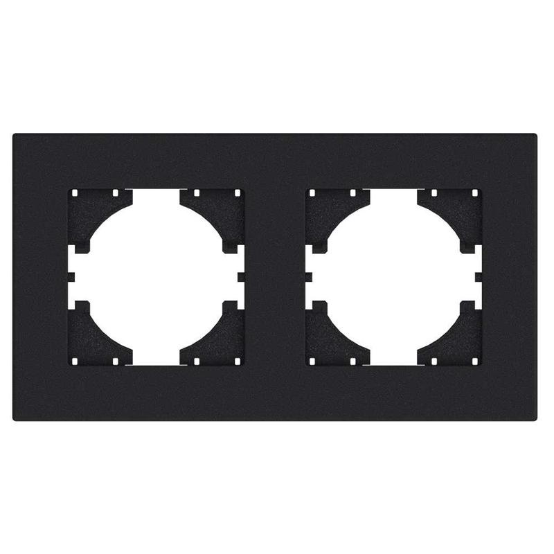 Рамка 2-местн. City графит GUSI С1112-010