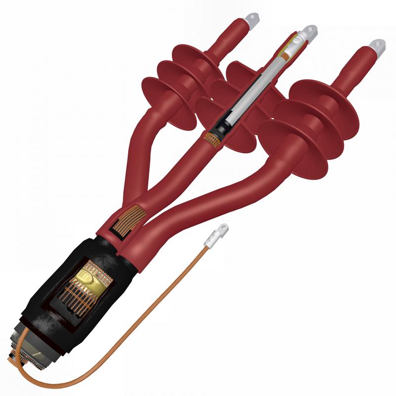 Муфта кабельная концевая внутр. установки 35кВ 3ПКВтпБ35-120-В с наконечн. 9014740 Подольск 3pkvtpb35x120v