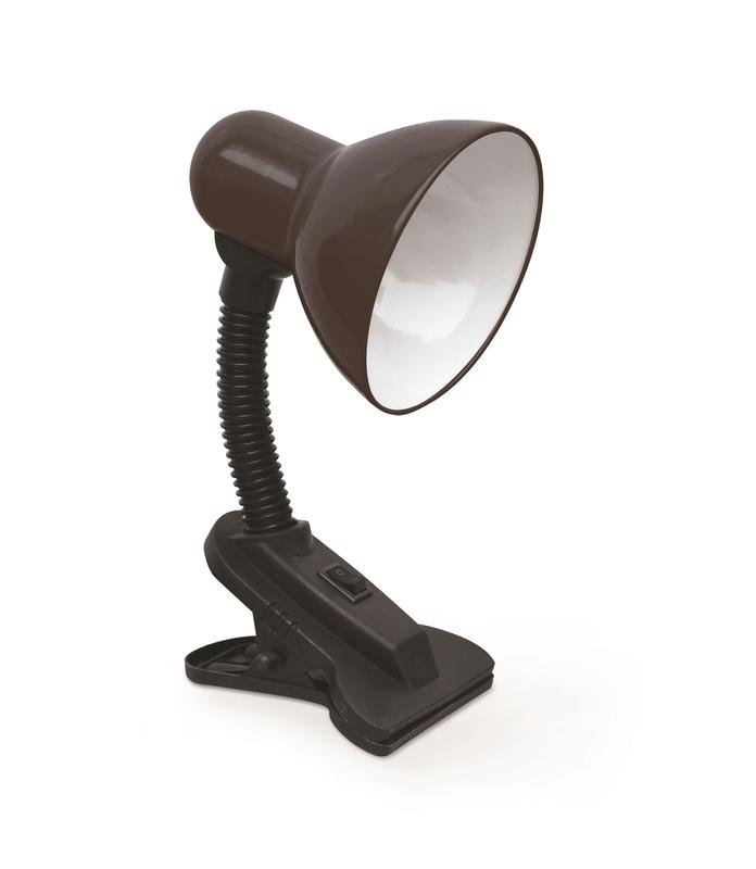 Светильник настольный СНП 21Ч 40Вт E27 230В под лампу на прищепке с подвесом черн. IN HOME 4690612046822