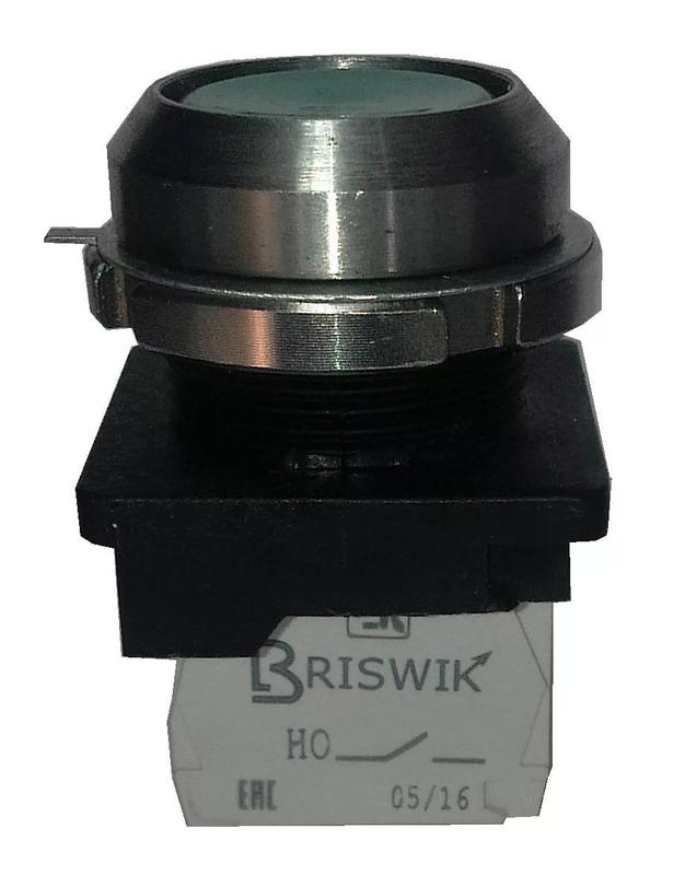 Выключатель кнопочный КЕ-011м-С исп.2 УХЛ3 1НО+1НЗ 10А IP40 толкатель цилиндрический; метал. осн. d посадочного отверст. 30мм черн. ЭЛЬКОМ A8012-79681807