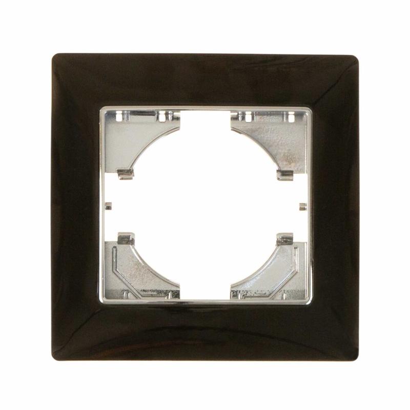 Рамка 1-м Bravo цинк оникс GUSI С1010-037