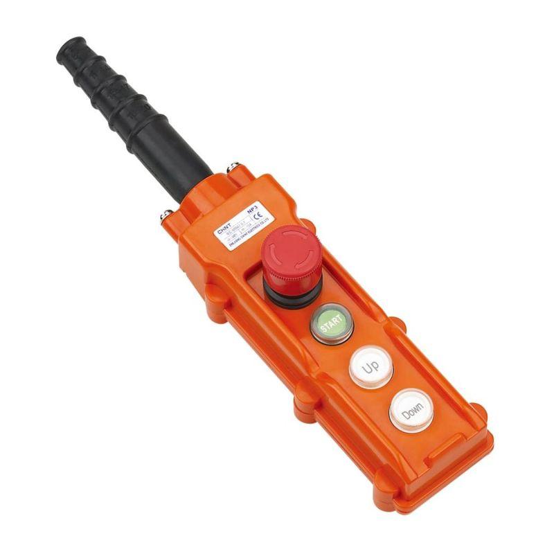 Пульт кнопочный NP3-1K на 2 кнопки IP65 кнопка "ВКЛ" с фиксацией; поворотн. "Грибок" с фиксацией (R) CHINT 586056