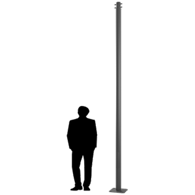 Опора освещения PODIUM 4M D89 T1 RAL9005 без ЗДФ СТ 4702001670