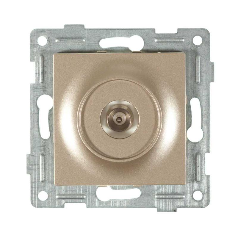 Механизм ТВ розетки 1-местн. СП Ugra шампань GUSI С11А1-027