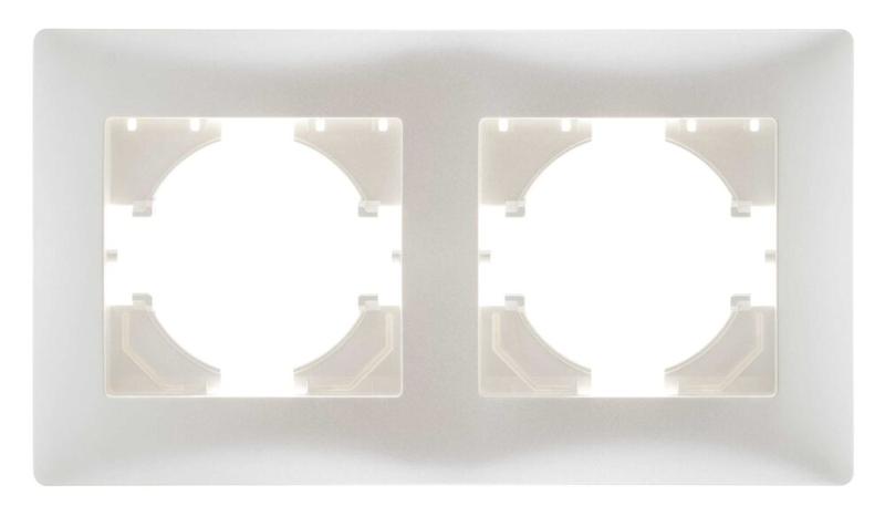 Рамка 2-местн. Bravo жемчуж. GUSI С1020-028