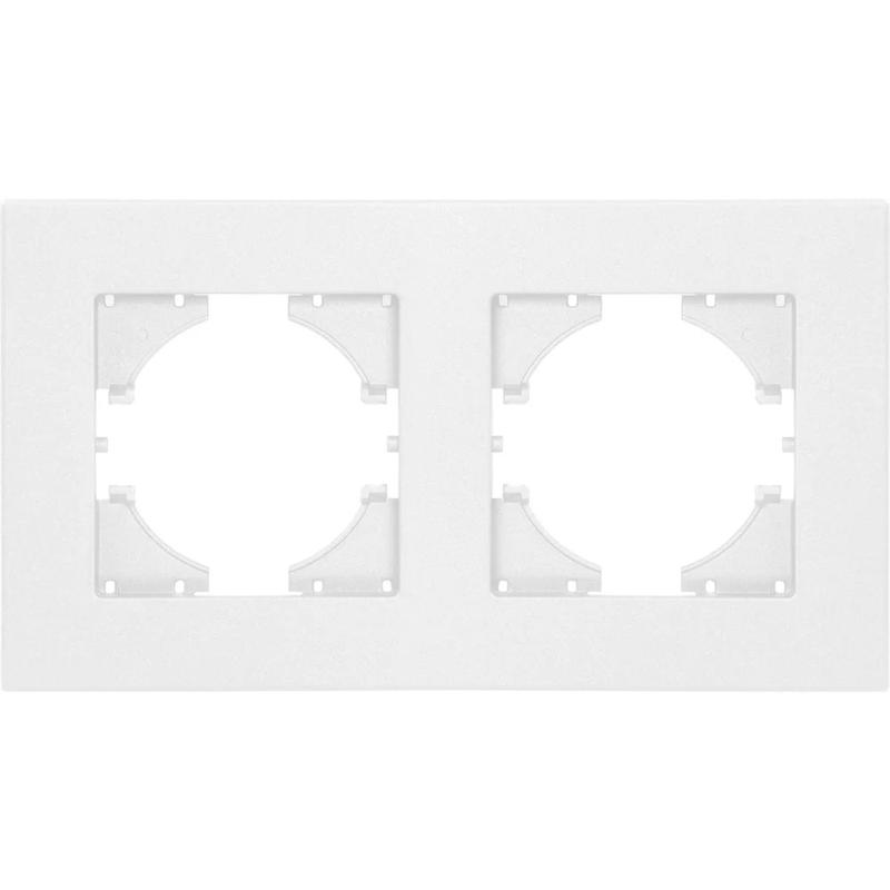 Рамка 2-местн. City бел. матов. GUSI С1112-041