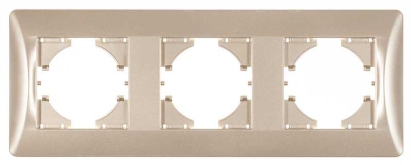 Рамка 3-местн. Ugra шампань GUSI С1130-027