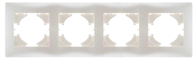 Рамка 4-местн. Bravo жемчуж. GUSI С1040-028