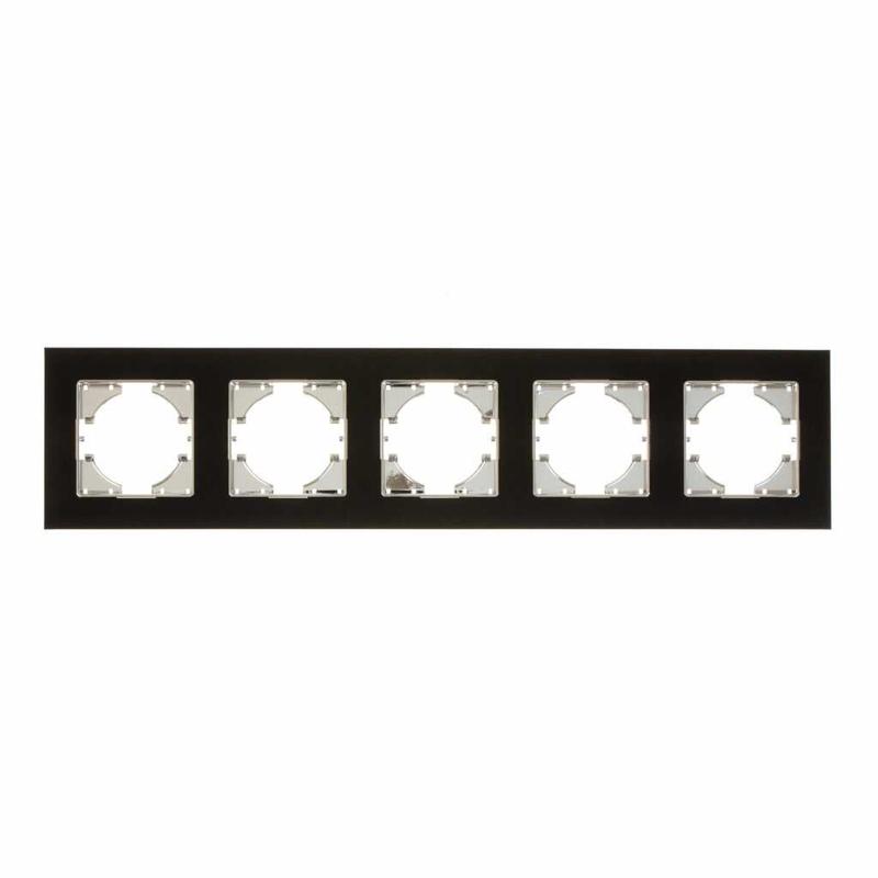 Рамка 5-местн. Ugra алюм. корич. GUSI С1150-036