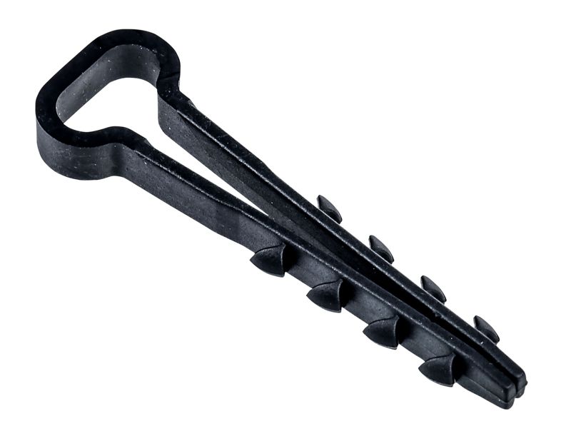 Дюбель-хомут 5х10мм для плоского кабеля нейлон черн. (уп.25шт) IEK UDH14-05-10-025-K02