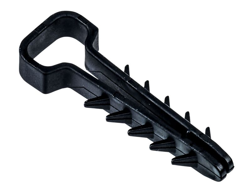 Дюбель-хомут 6х12мм для плоского кабеля нейлон черн. (уп.25шт) IEK UDH14-06-12-025-K02