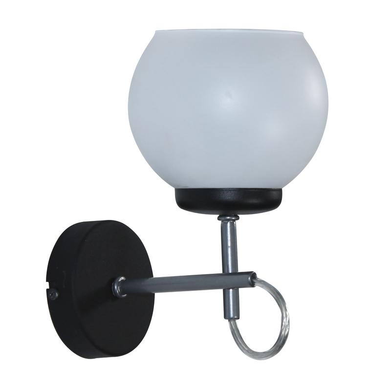 Светильник "Блюз" 511 (плафон 8330) НББ 01-60-177 Е27 (ИМ) настенный черн.хром Элетех 1005405226