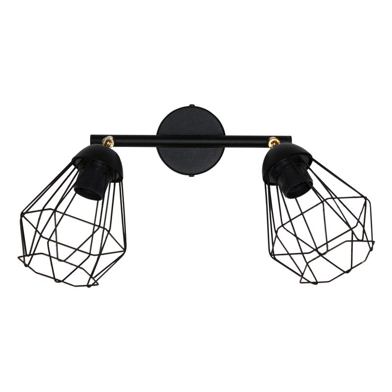 Светильник "Кристаль" 521 НББ 01-2х60-113 Е27 (ИМ) настенный черн. муар Элетех 1005405215