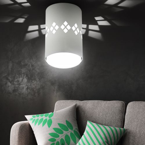 Светильник OL10 LD GX53 WH настен./потолочн. спот подсветка 1Вт бел. Эра Б0050269