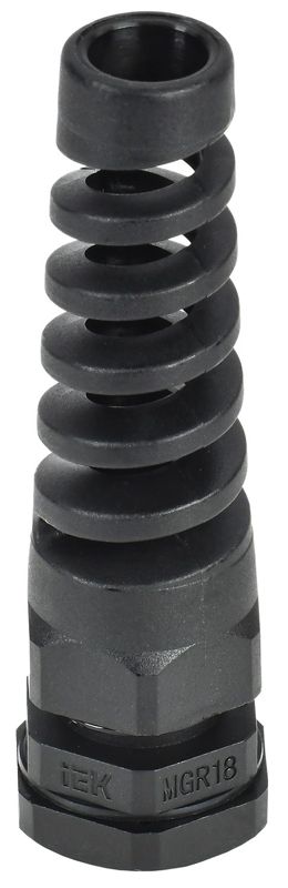 Сальник MGR18 d5-10мм IP68 с гибким отводом черн. IEK YSA23-08-18-68-K02