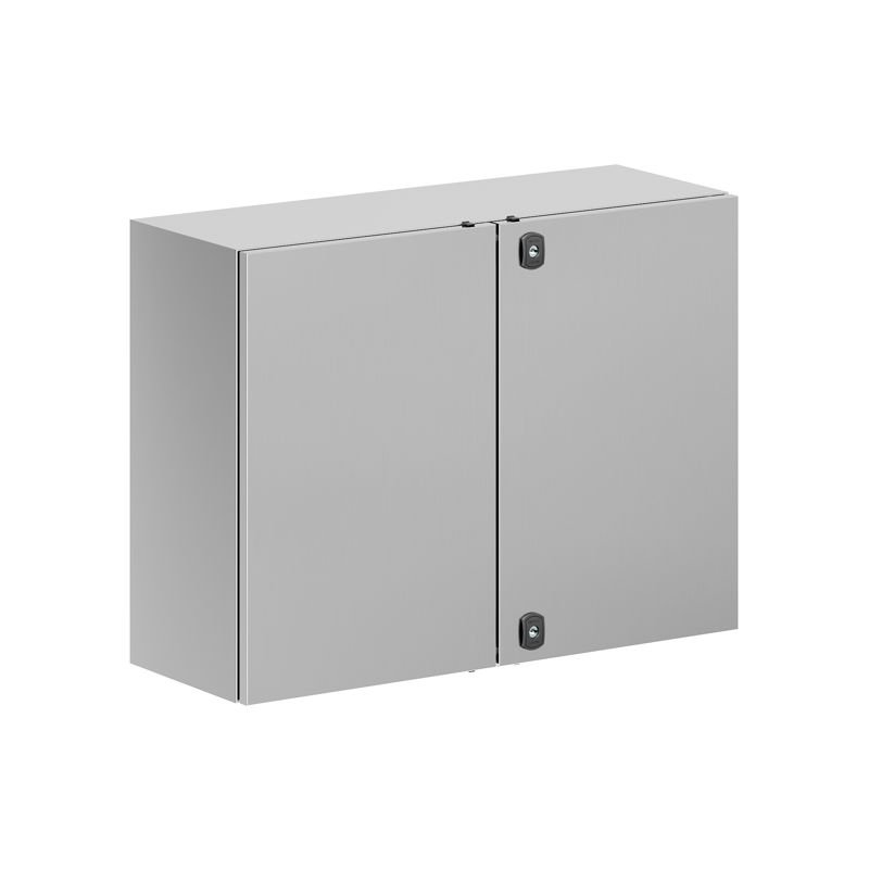 Корпус навесной STH с М/П двухдверный из нержавеющей стали AISI304 600х800х300мм с фланцем DKC R5STH0683F-304