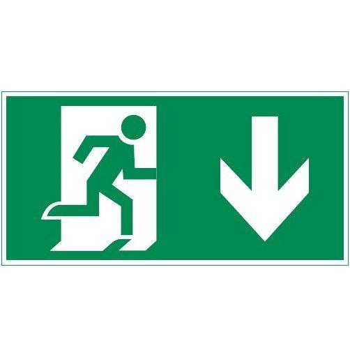 Знак "ФИГУРА / СТРЕЛКА ВНИЗ" 400х200мм для аварийно-эвакуационного светильника Vault VARTON V5-EM03-60.013.021
