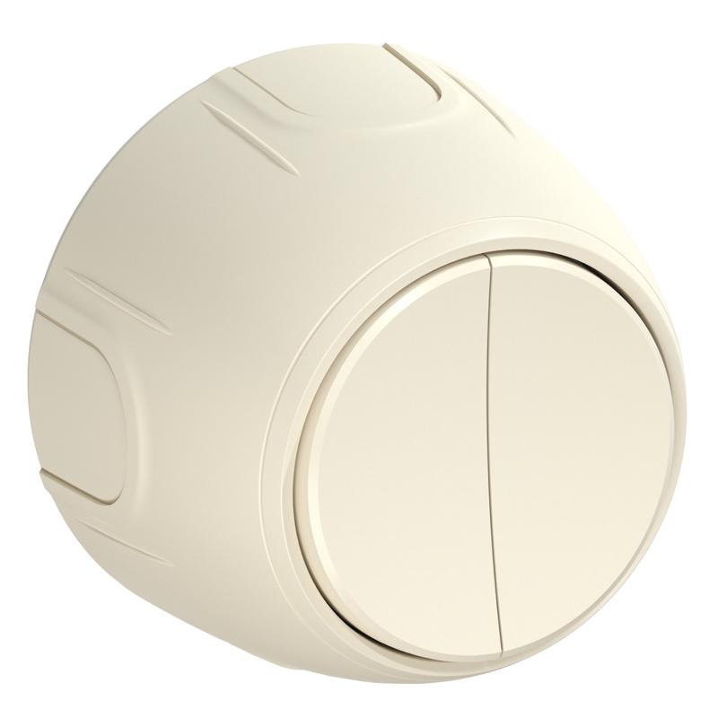 Выключатель 2-м Rotondo беж. OneKeyElectro 7700852
