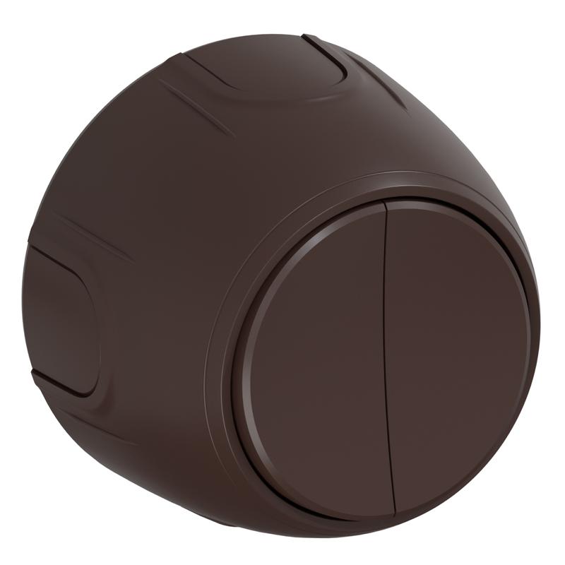 Выключатель 2-м Rotondo корич. OneKeyElectro 7700853