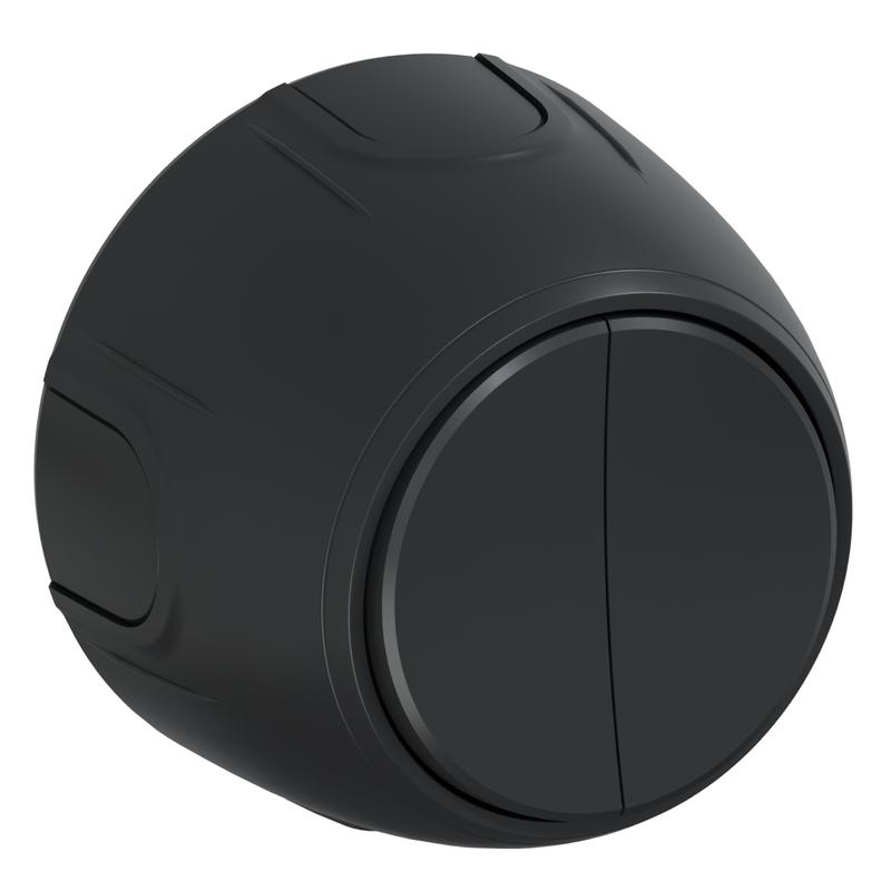 Выключатель 2-м Rotondo черн. OneKeyElectro 7700855