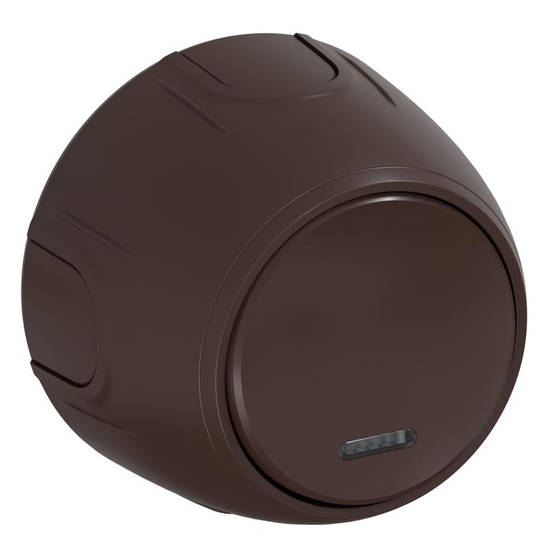 Выключатель 1-м Rotondo с подсветкой корич. OneKeyElectro 7700863