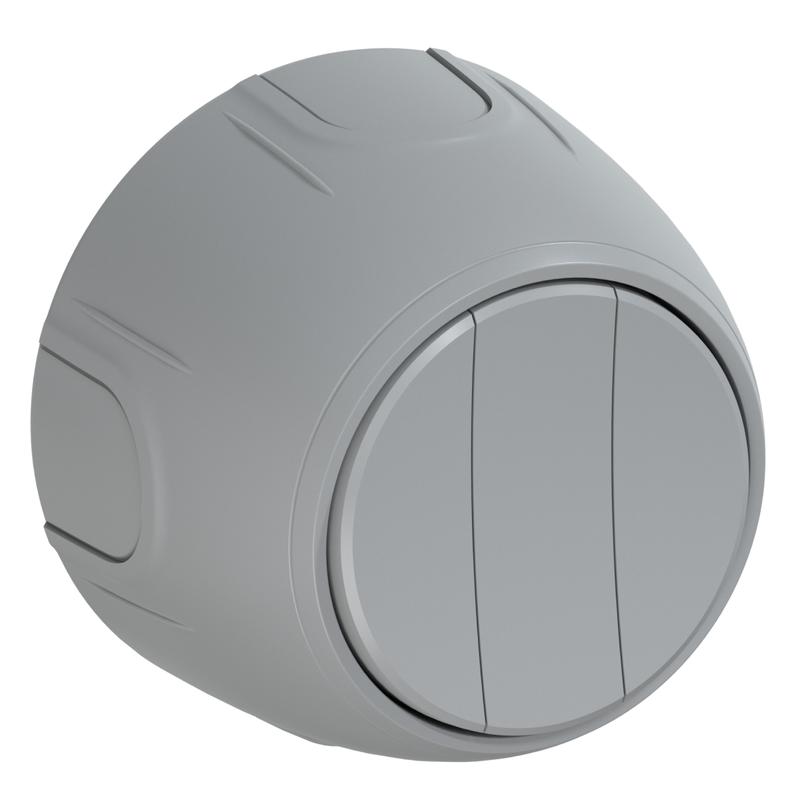 Выключатель 3-м Rotondo сер. OneKeyElectro 7700859