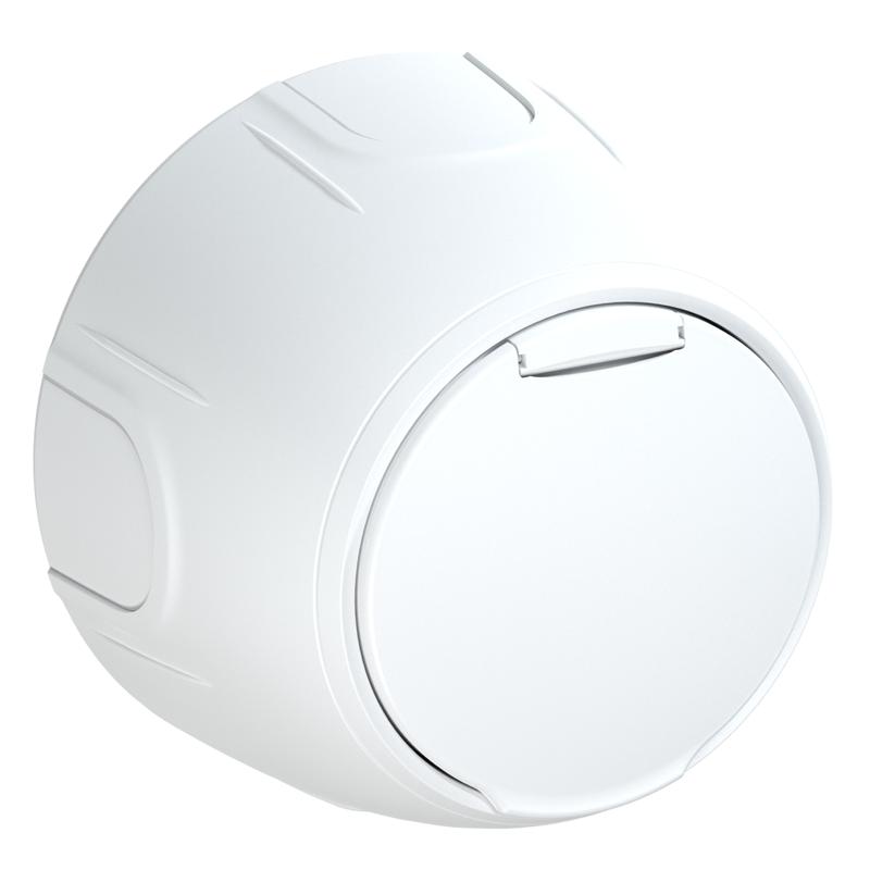 Розетка Rotondo с заземл. с защ. крышкой винтов. контакты бел. OneKeyElectro 7700946