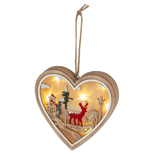 Светильник светодиодный новогодний Сердце подвесной 10см 2хАА ENGDS-5L Эра Б0060479