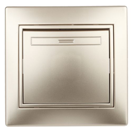 Переключатель промежуточный 1-кл. СП Plano 1-108-04 10А IP20 250В шампань Intro Б0053822